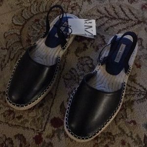 New Zara sling back espadrilles